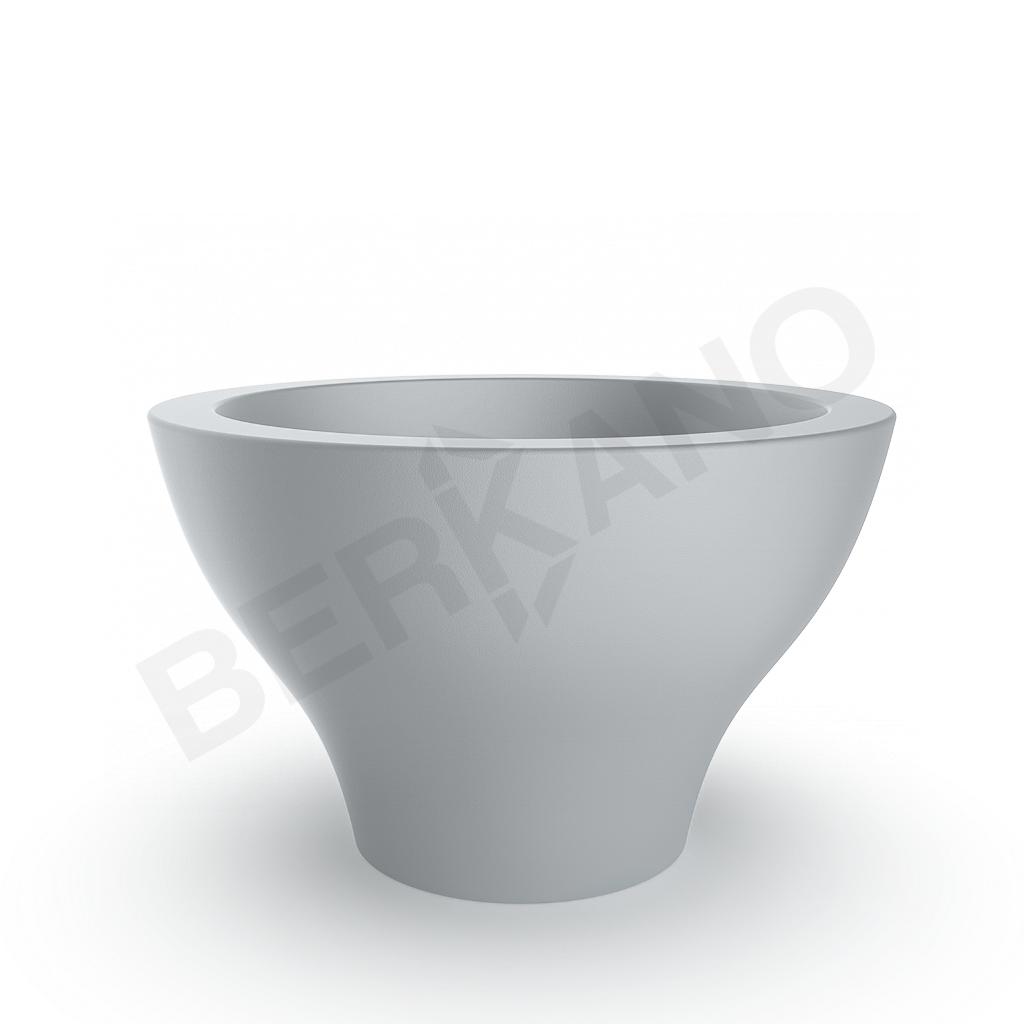 Кашпо Vetro 75 DB серого цвета - фото 1