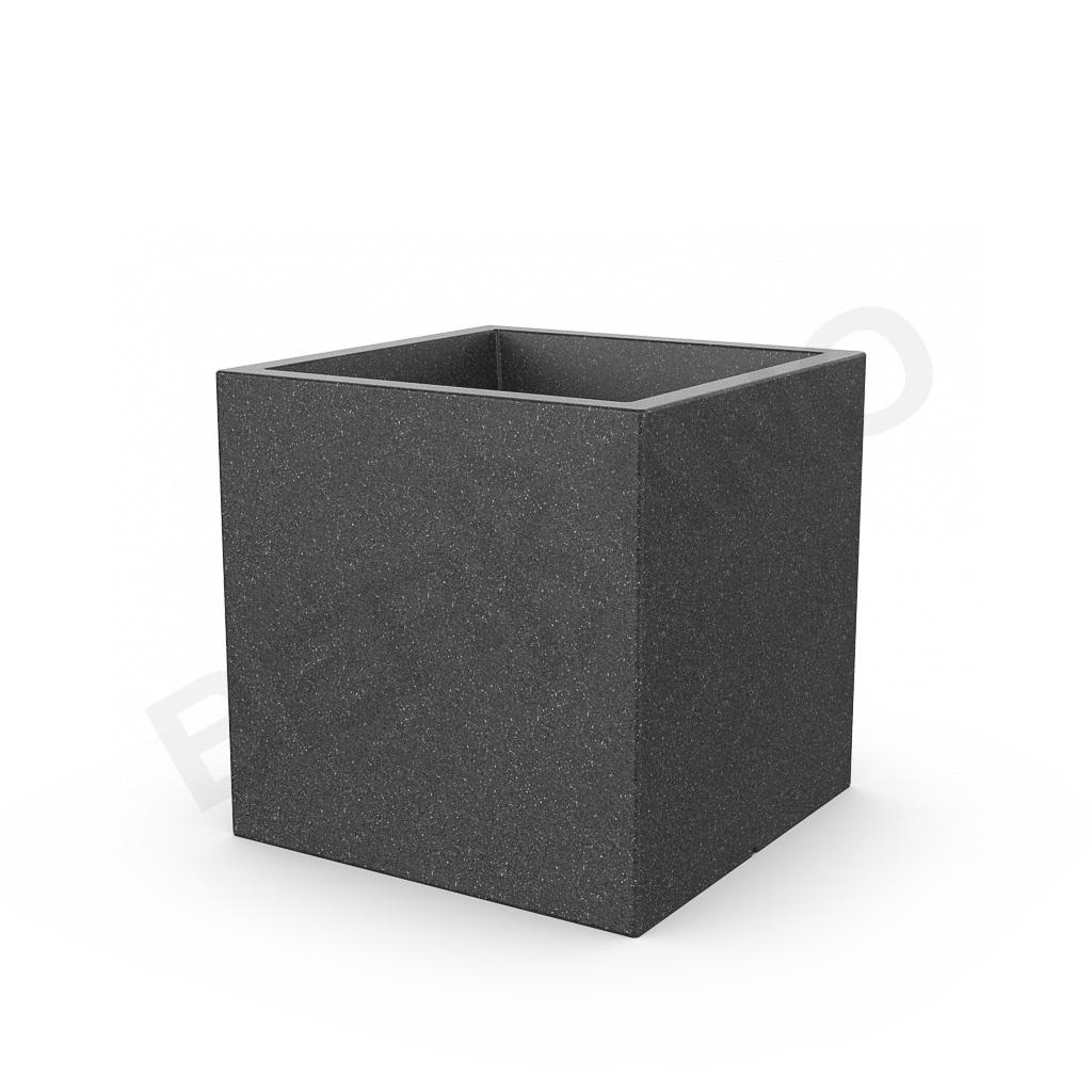 Кашпо Quarter 70 DB цвета черный гранит - фото 1