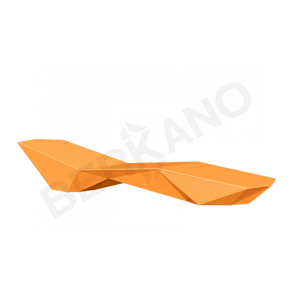 Шезлонг Quaro сбез подушек оранжевого цвета - фото 1