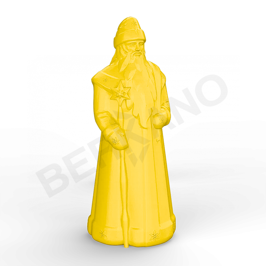 Светильник Дед Мороз желтого цвета - фото 1