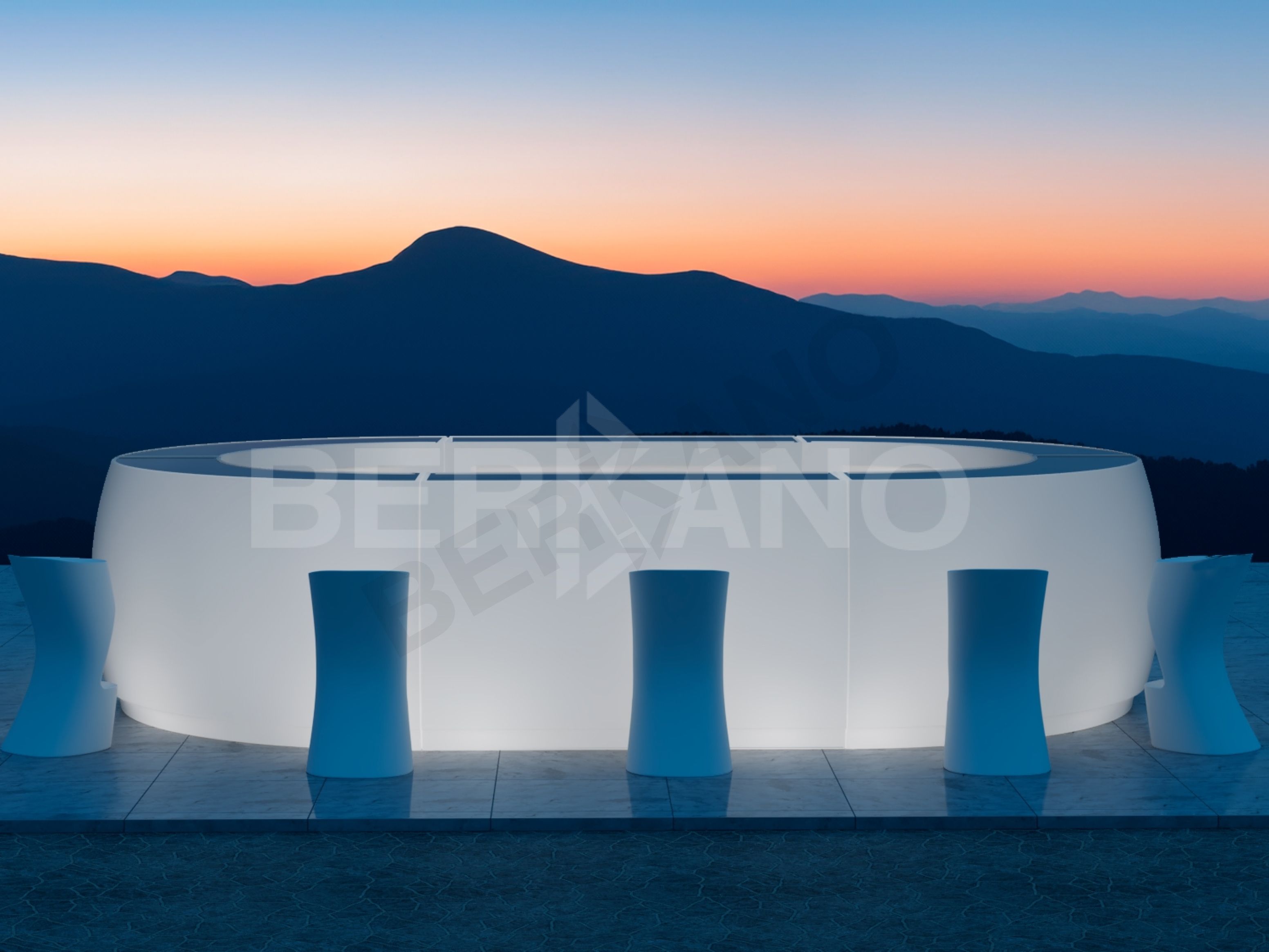 Барная стойка Grace Bar угловая черного цвета - фото 4