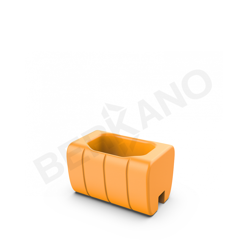 Кашпо-соединитель Y-seat longer DB оранжевого цвета - фото 1