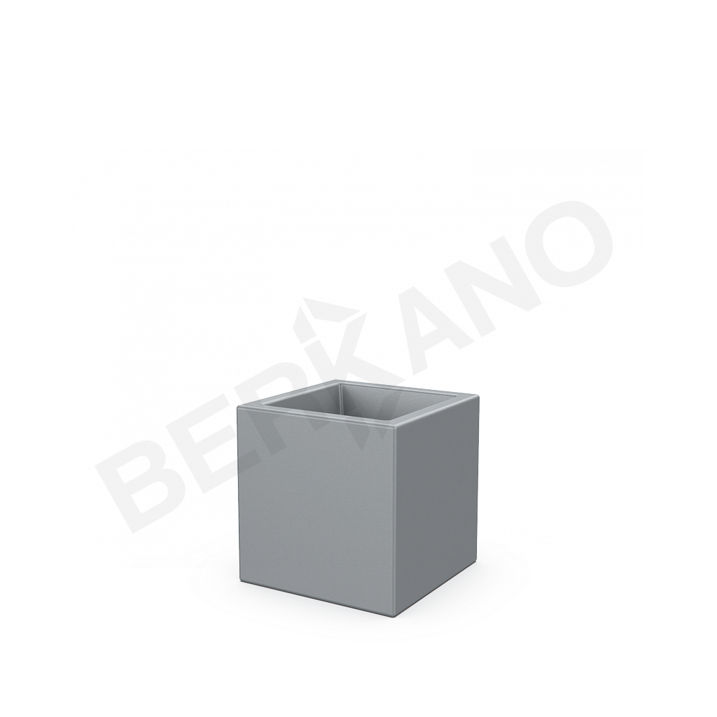 Кашпо Quarter 30 DB серого цвета - фото 1