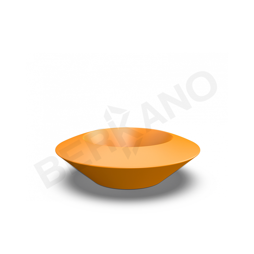 Кашпо Scodella 80 DB оранжевого цвета - фото 1