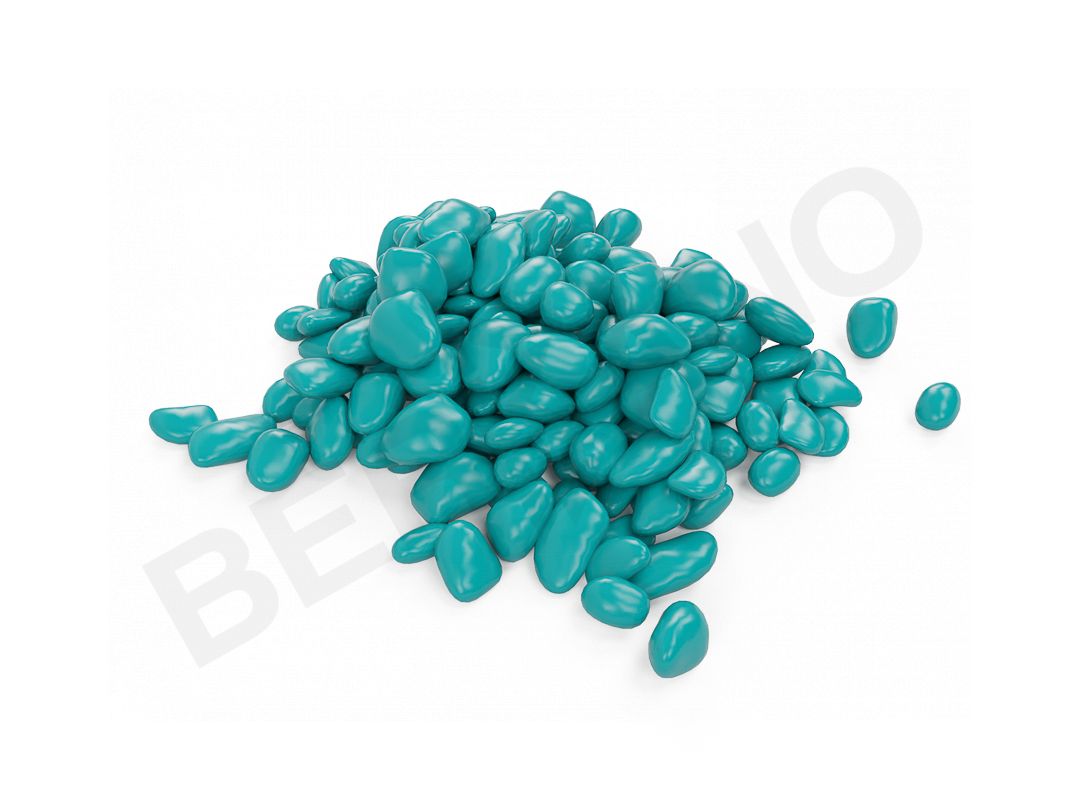 Галька цветная (бирюзовый) - фото 1