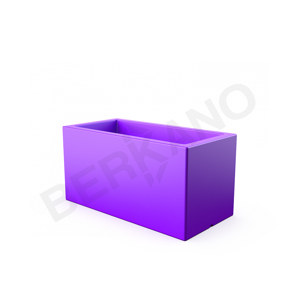 Кашпо Cubric 40*100 сиреневого цвета - фото 1