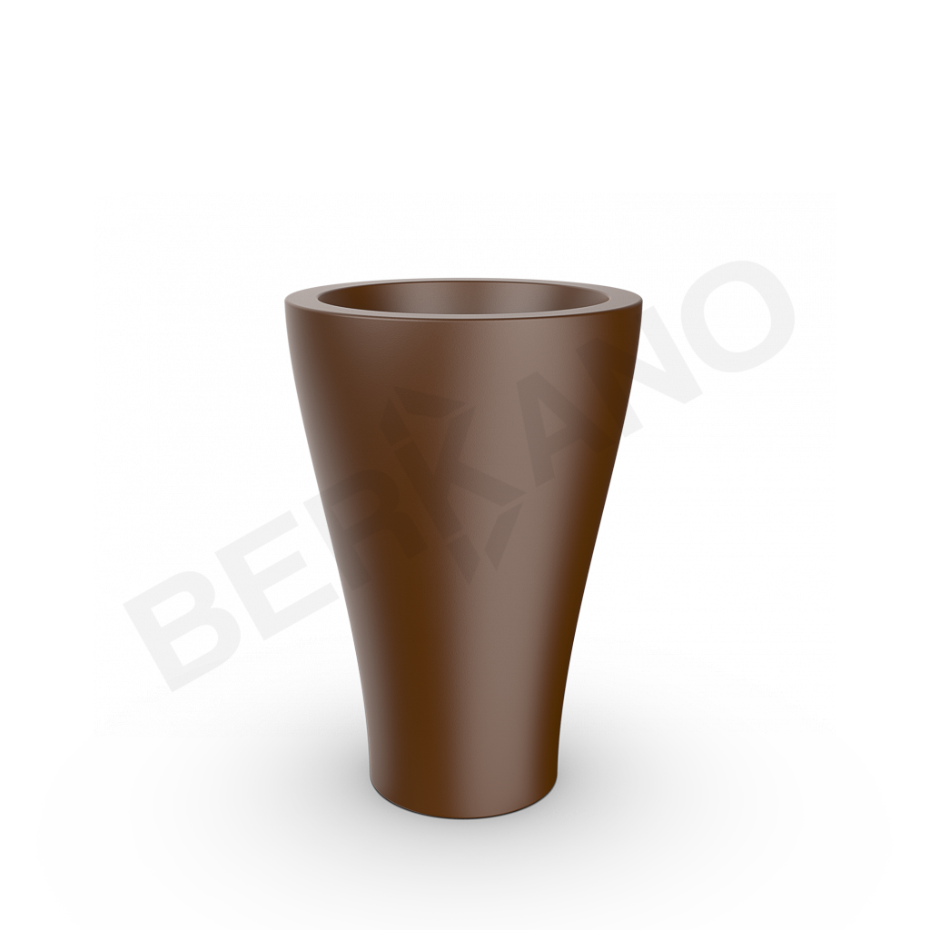 Кашпо Vetro 80 коричневого цвета - фото 1