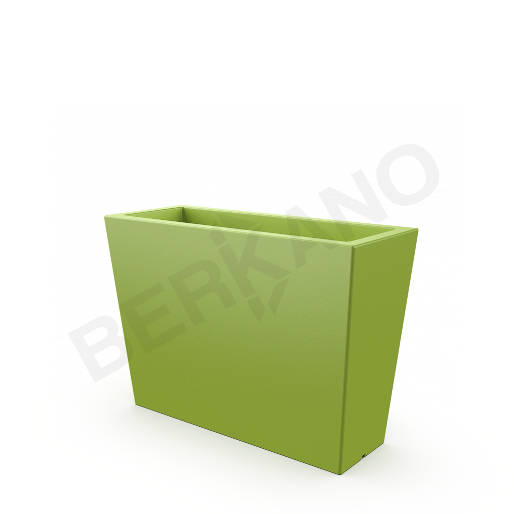 Кашпо Trapezio 70H DB зеленого цвета - фото 1