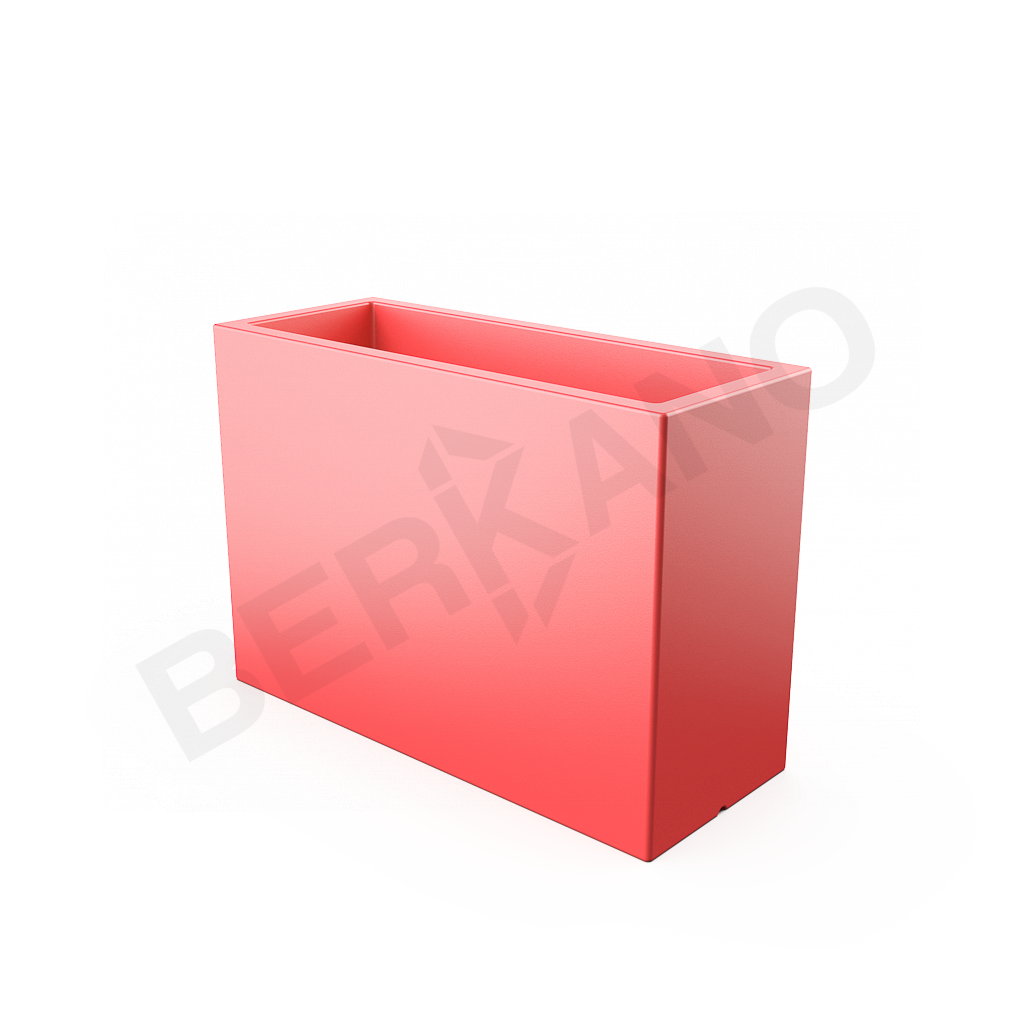 Кашпо Cubric 100*70 DB красного цвета - фото 1