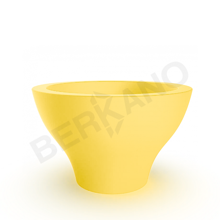 Кашпо Vetro 75 DB желтого цвета - фото 1