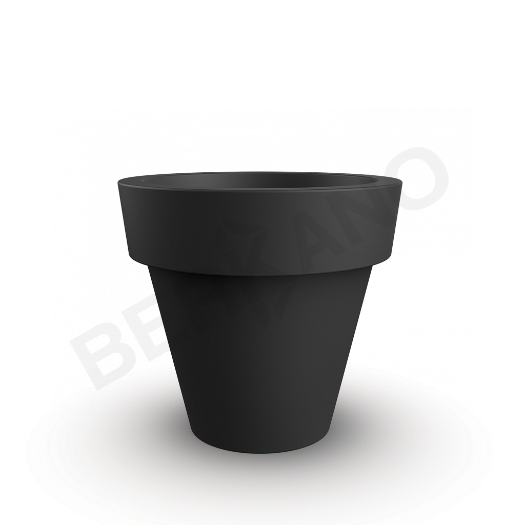 Кашпо classic 120 черного цвета - фото 1