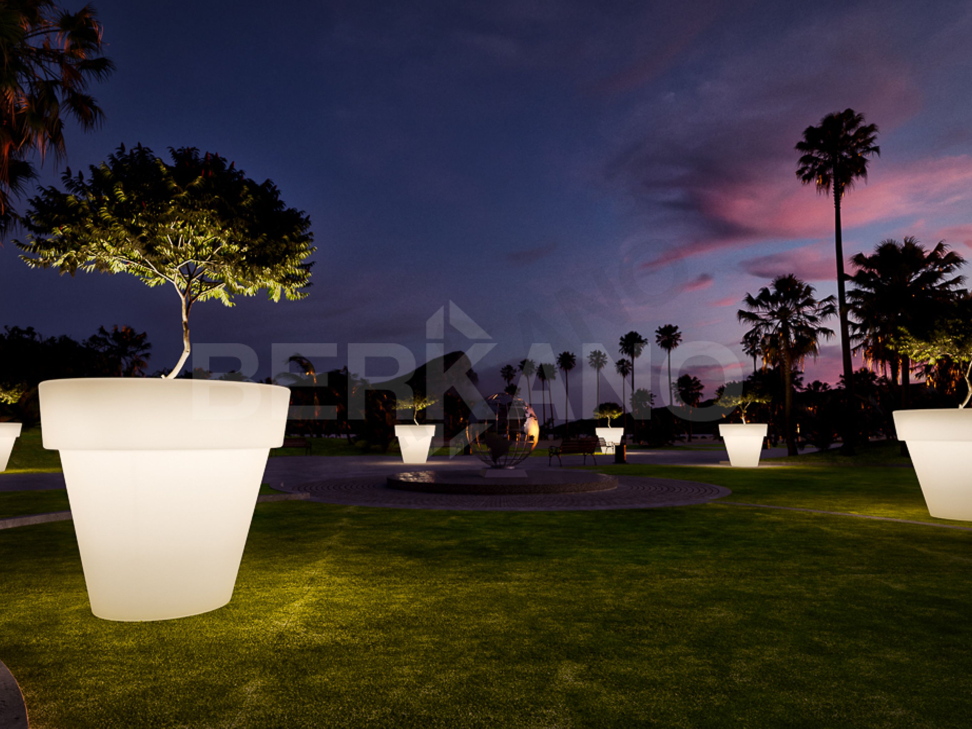 Кашпо classic 60 бирюзового цвета - фото 3