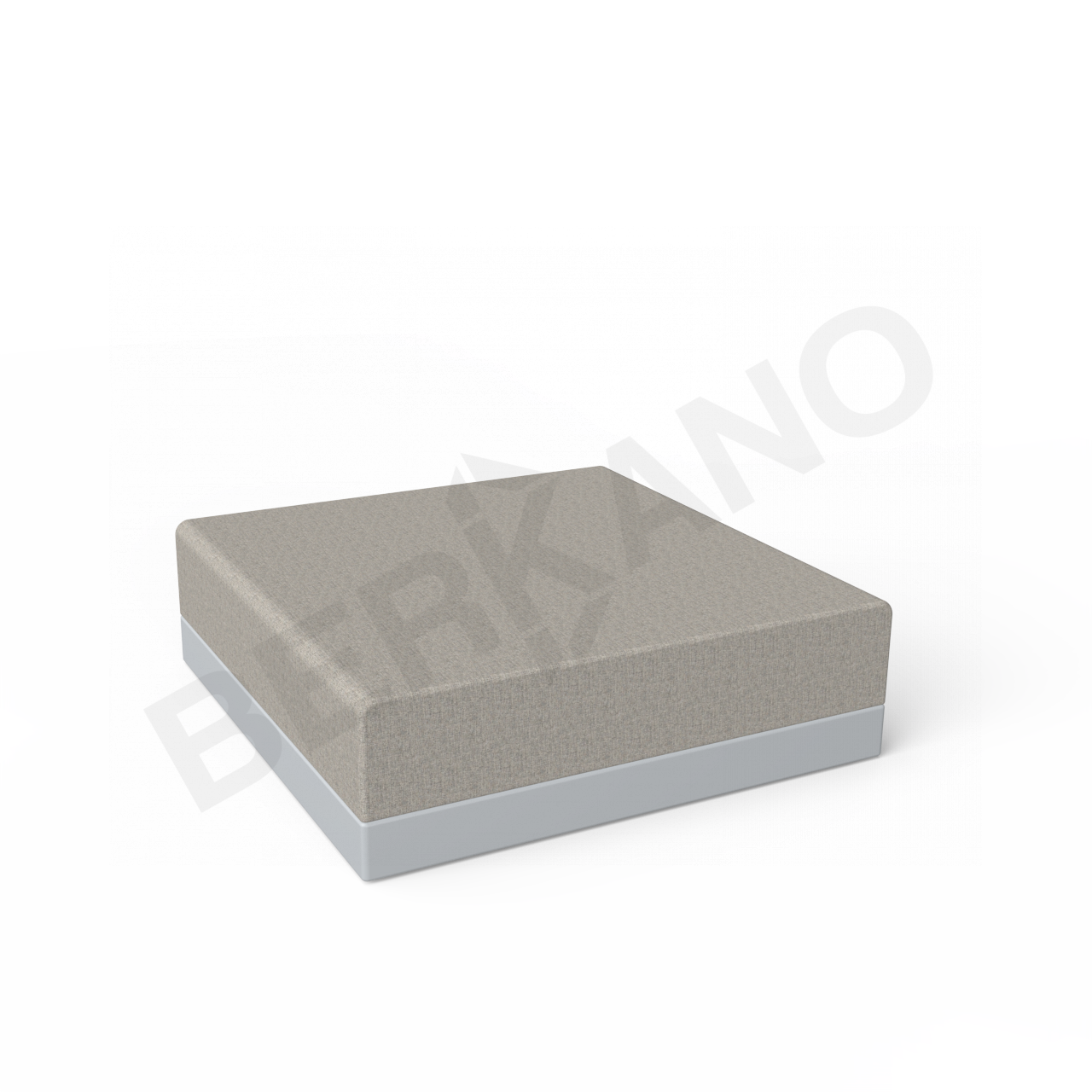 Пуф Quarter modular с подушками серого цвета / аксессуар Light grey - фото 1