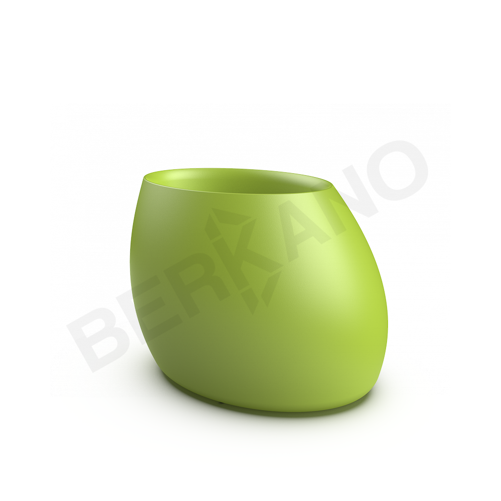 Кашпо Bend 80 зеленого цвета - фото 1