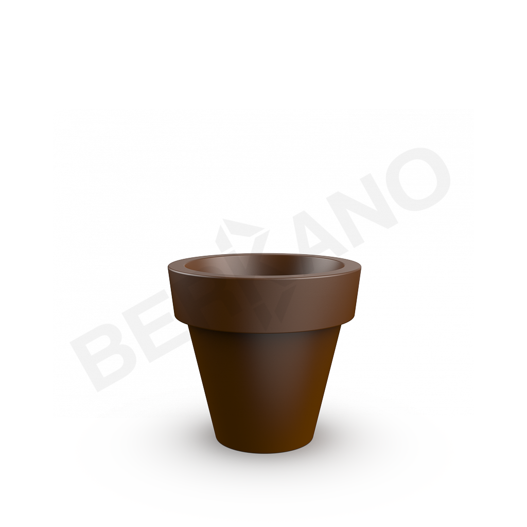 Кашпо classic 75 DB коричневого цвета - фото 1
