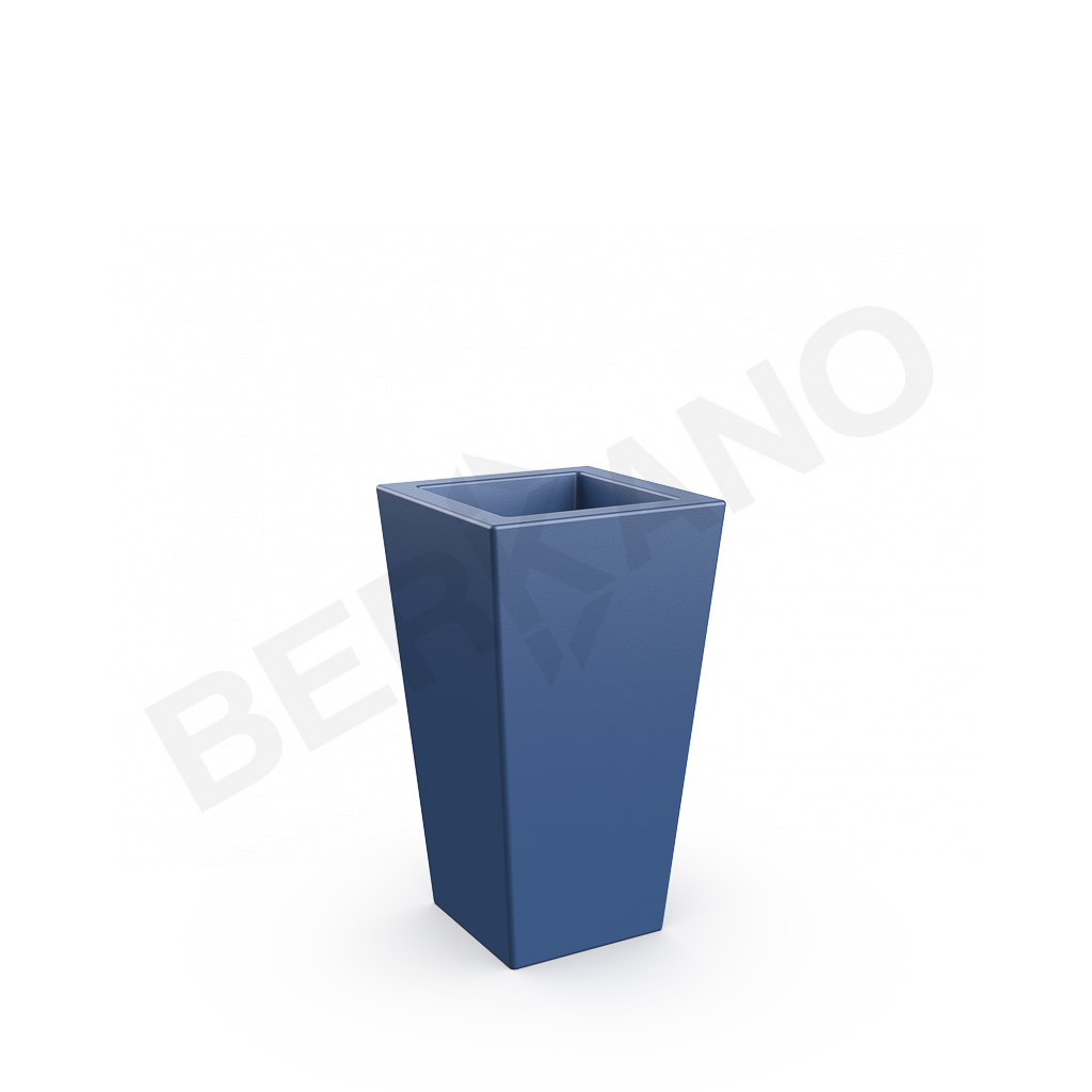 Кашпо Trapezio 70V DB синего цвета - фото 1