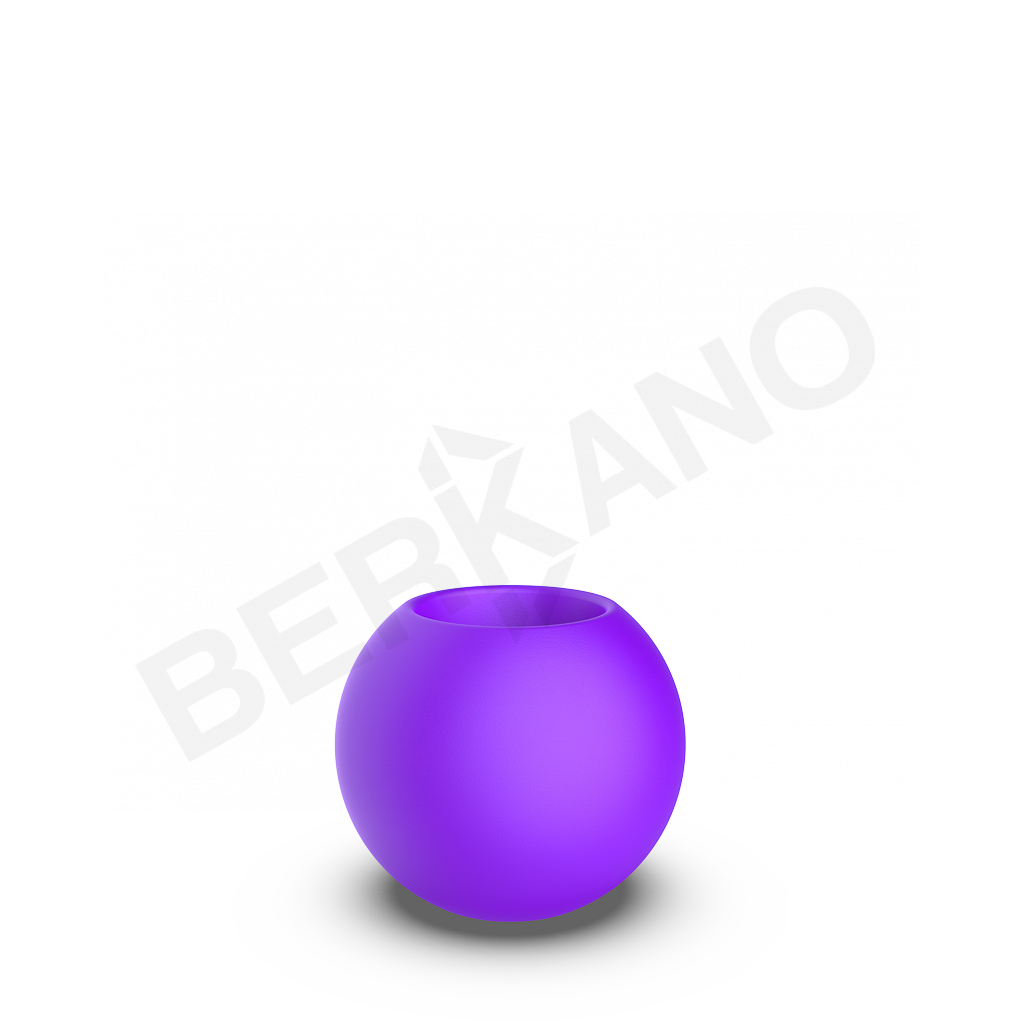 Кашпо Terra 40 DB сиреневого цвета - фото 1