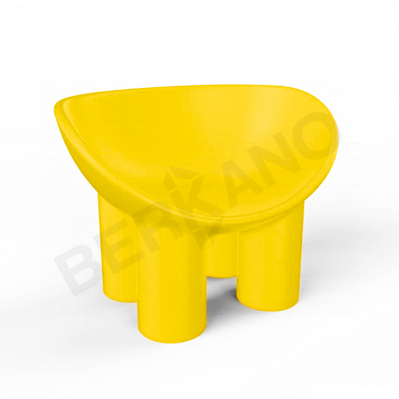 Кресло SLON желтого цвета - фото 1