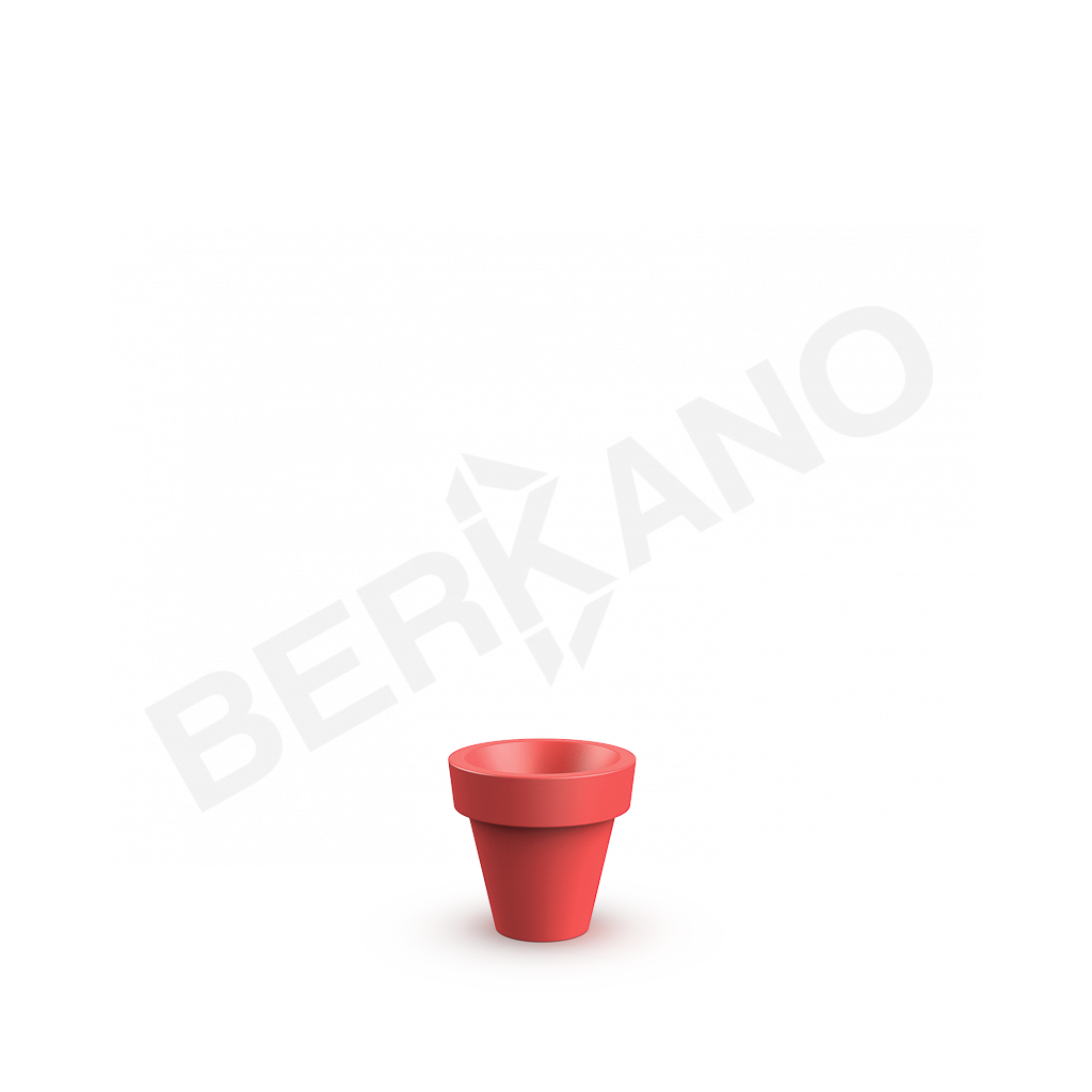 Кашпо classic 35 DB красного цвета - фото 1