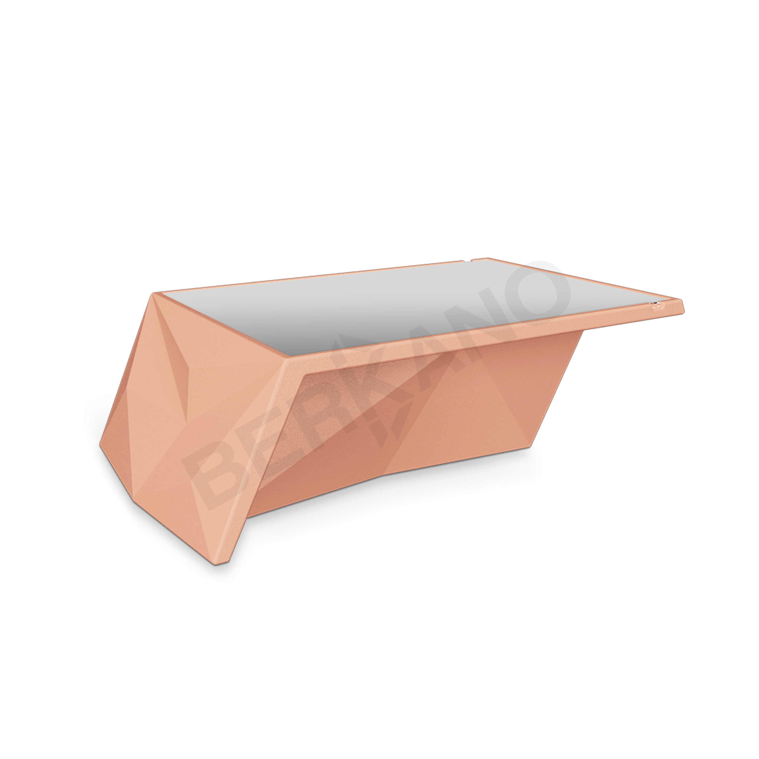 Стол Quaro со стеклом терракотового цвета - фото 1