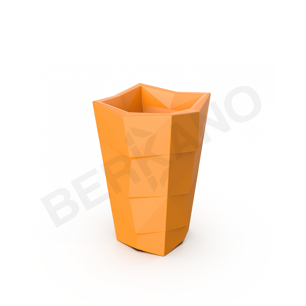 Кашпо Agava 85 DB оранжевого цвета - фото 1