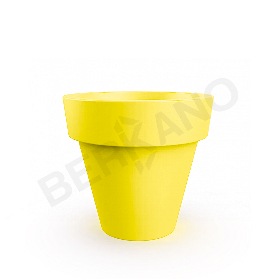 Кашпо classic 120 желтого цвета - фото 1
