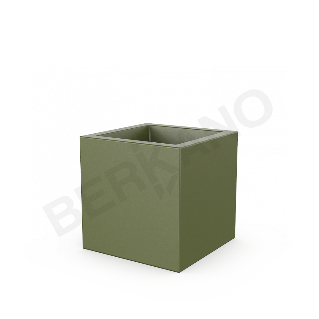 Кашпо Quarter 50 DB темно-зеленого цвета - фото 1