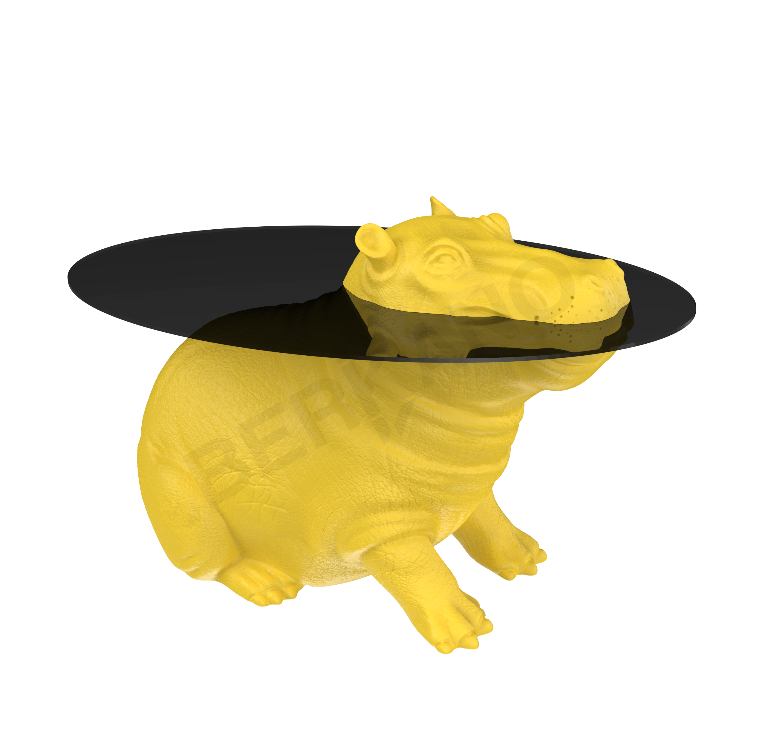 Стол HIPPO желтого цвета - фото 1