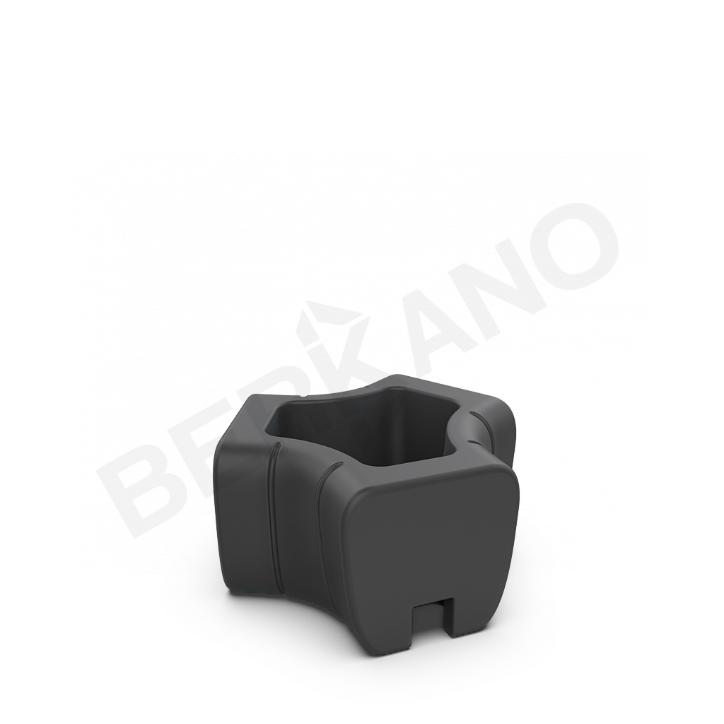 Кашпо-соединитель Y-seat connect DB графитового цвета - фото 1