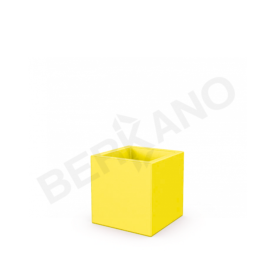 Кашпо Quarter 30 DB желтого цвета - фото 1