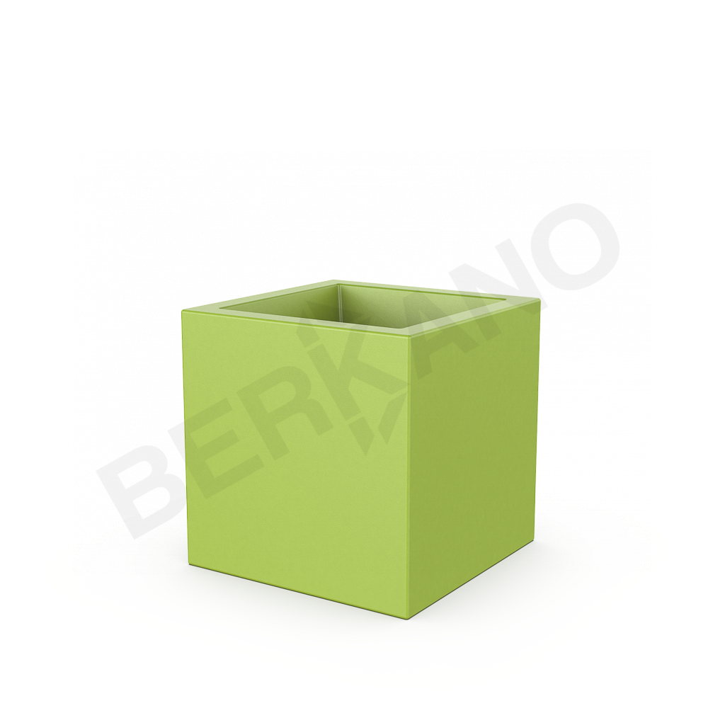 Кашпо Quarter 50 DB зеленого цвета - фото 1