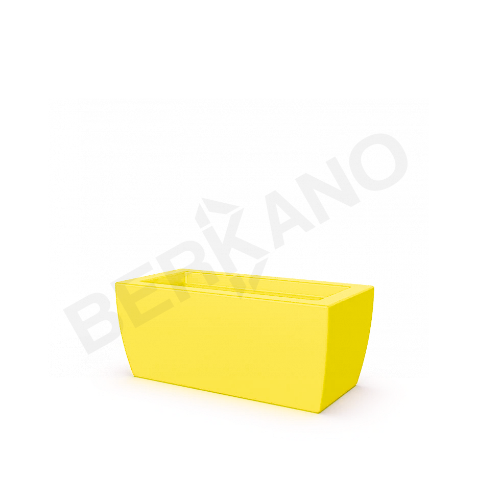 Кашпо Tenero 28 желтого цвета - фото 1