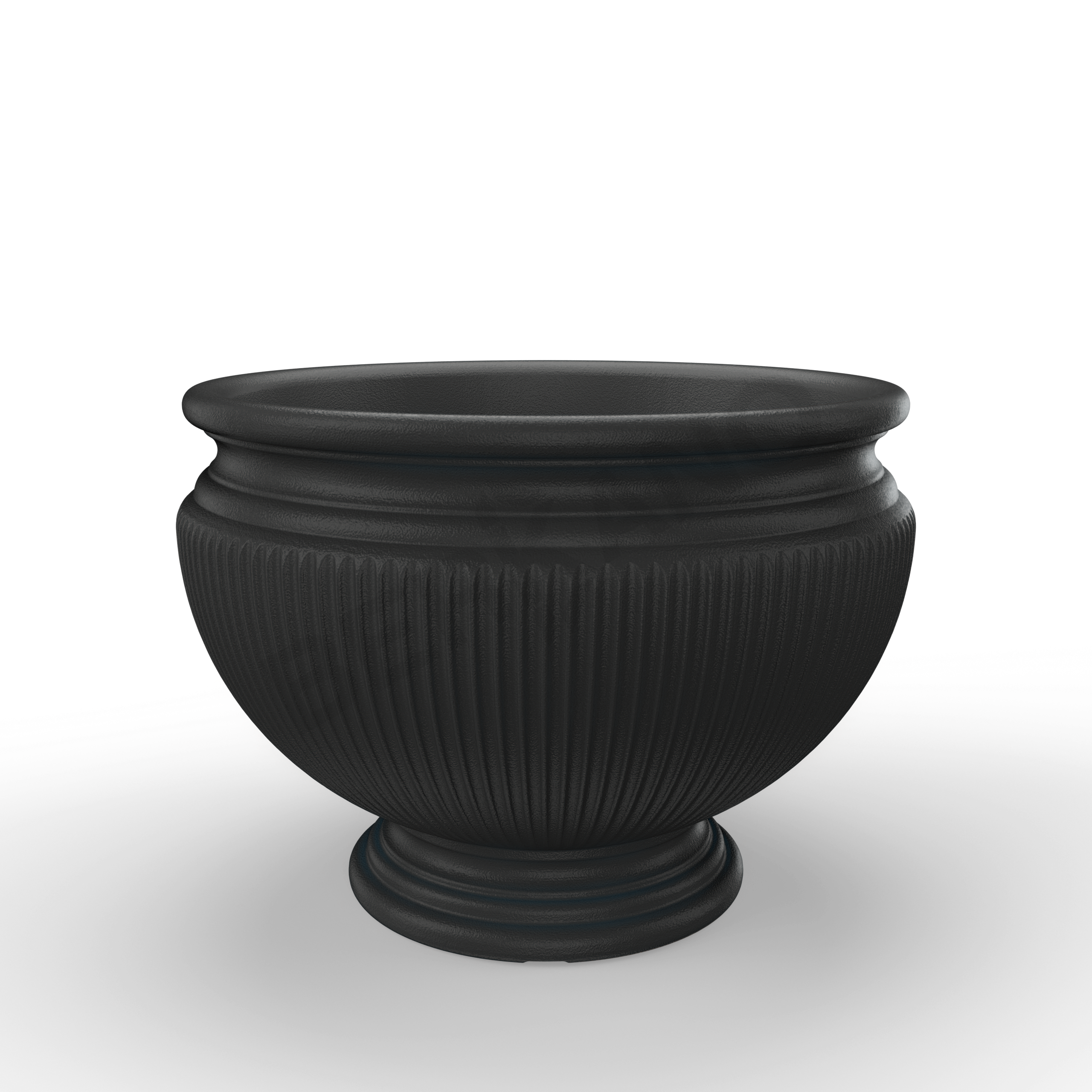 Кашпо Attica 30 черного цвета - фото 1