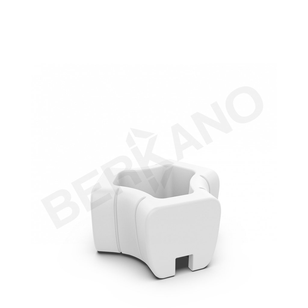 Кашпо-соединитель Y-seat connect DB белого цвета