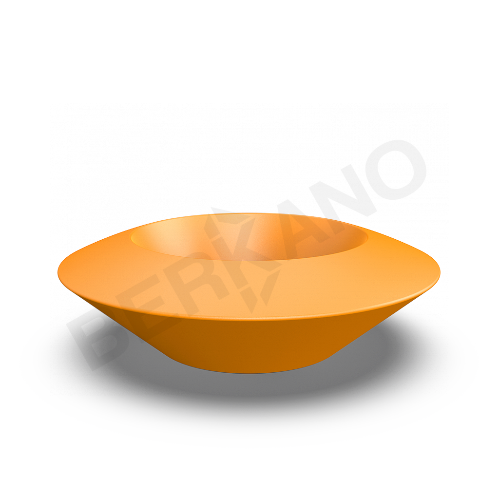 Кашпо Scodella 100 DB оранжевого цвета - фото 1