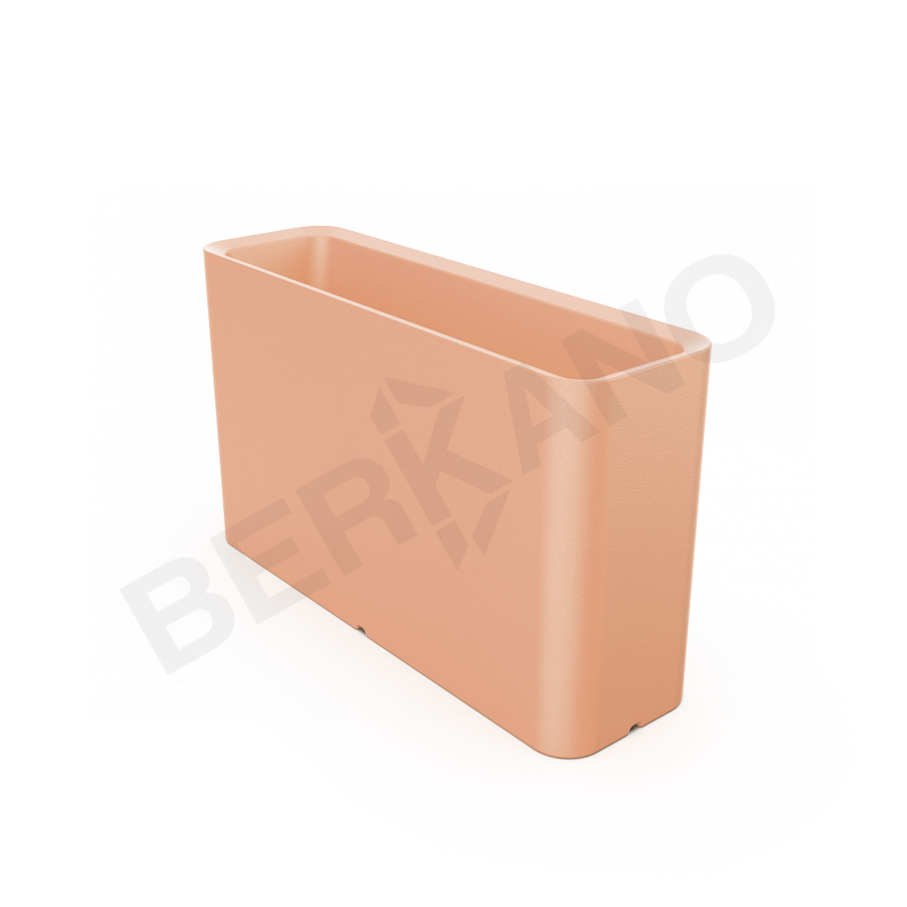 Кашпо Vittorio 53 DB терракотового цвета - фото 1