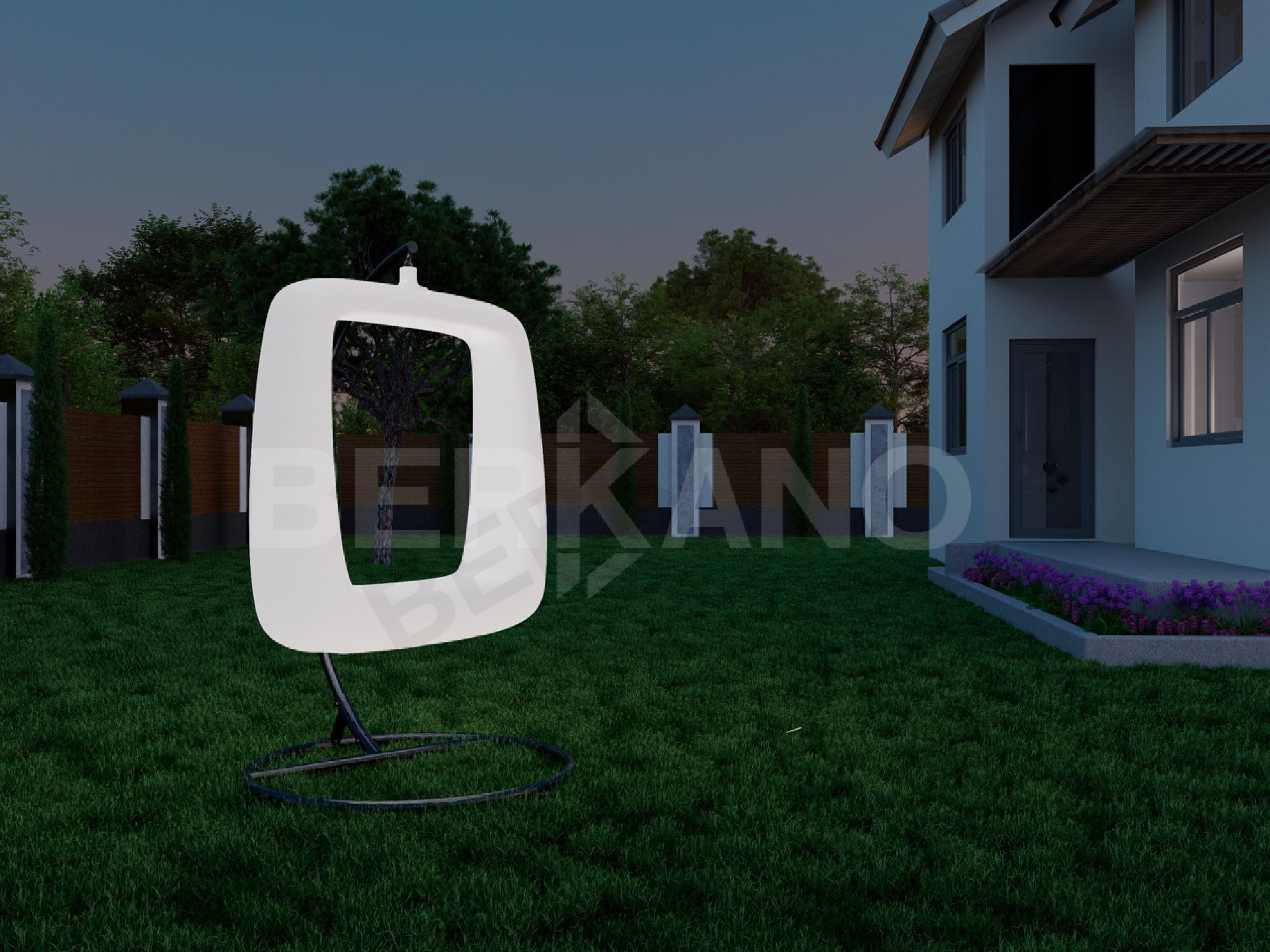 Арт-объект Moon Square цвета черный гранит - фото 5