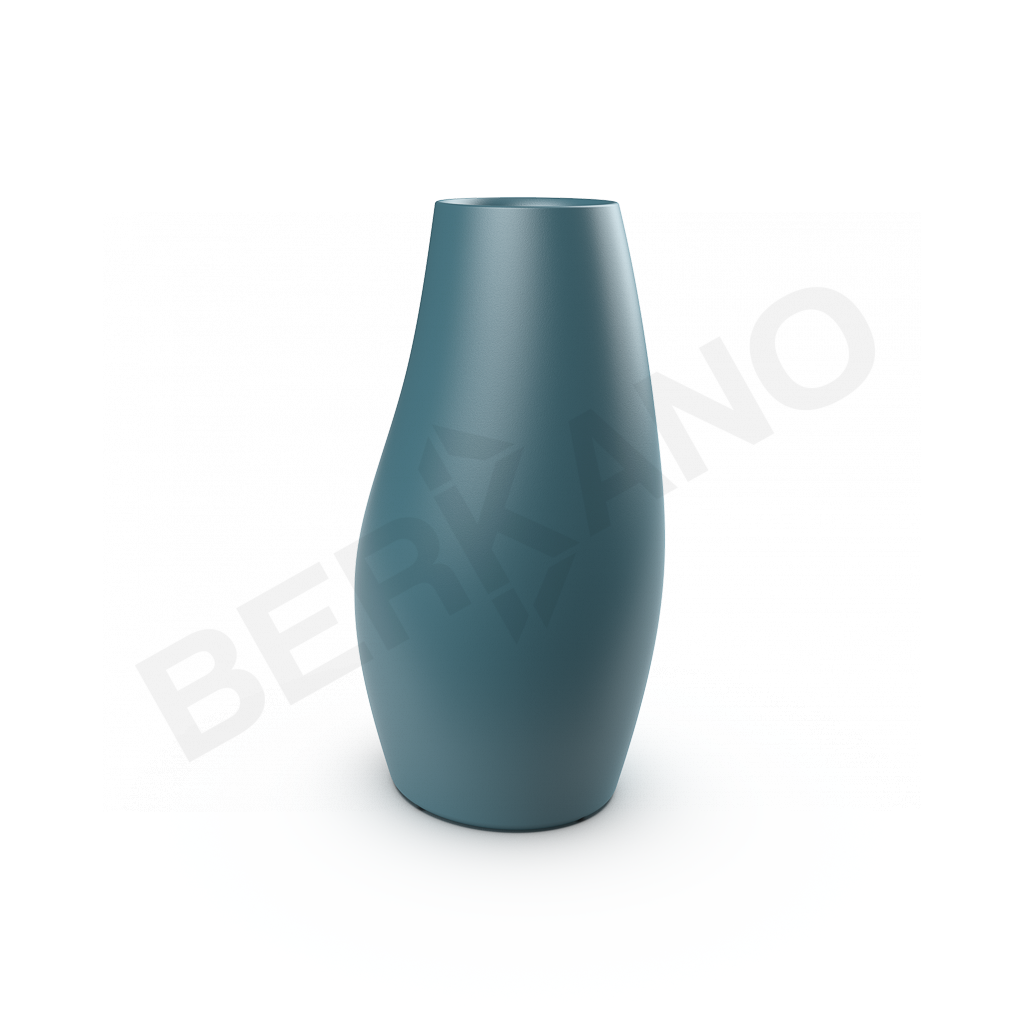 Кашпо Bend 115 бирюзового цвета - фото 1