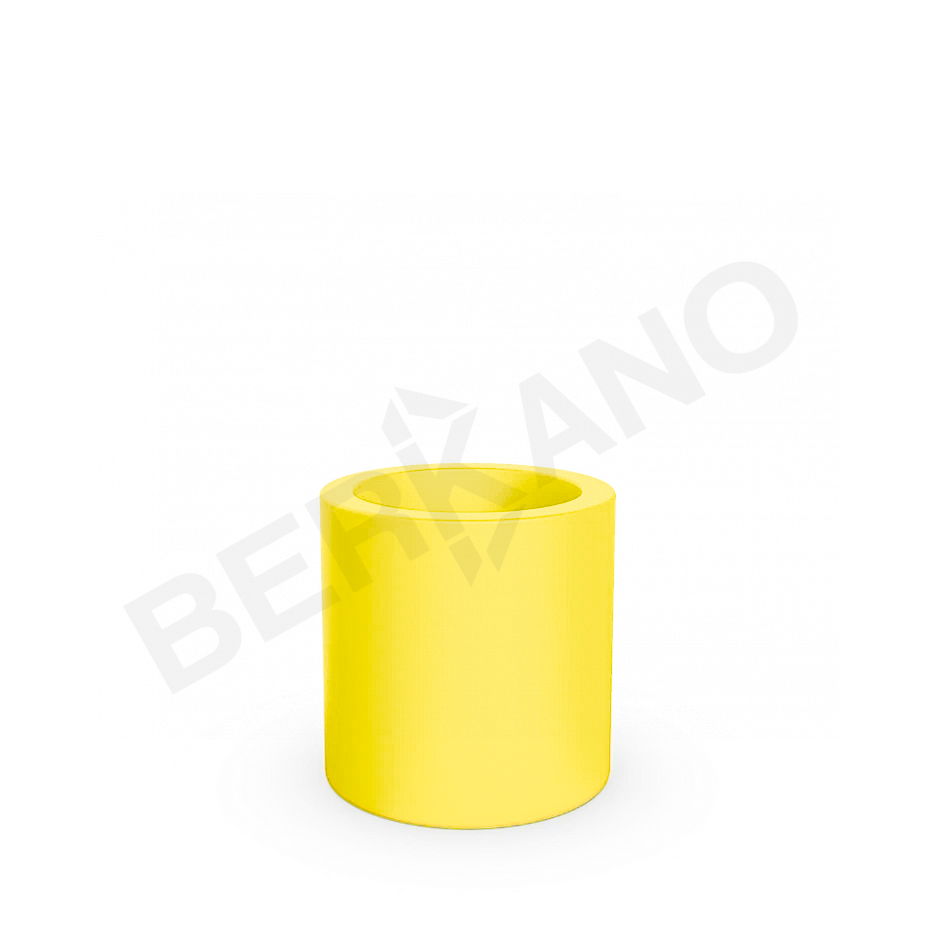 Кашпо Cilindro 50 желтого цвета - фото 1