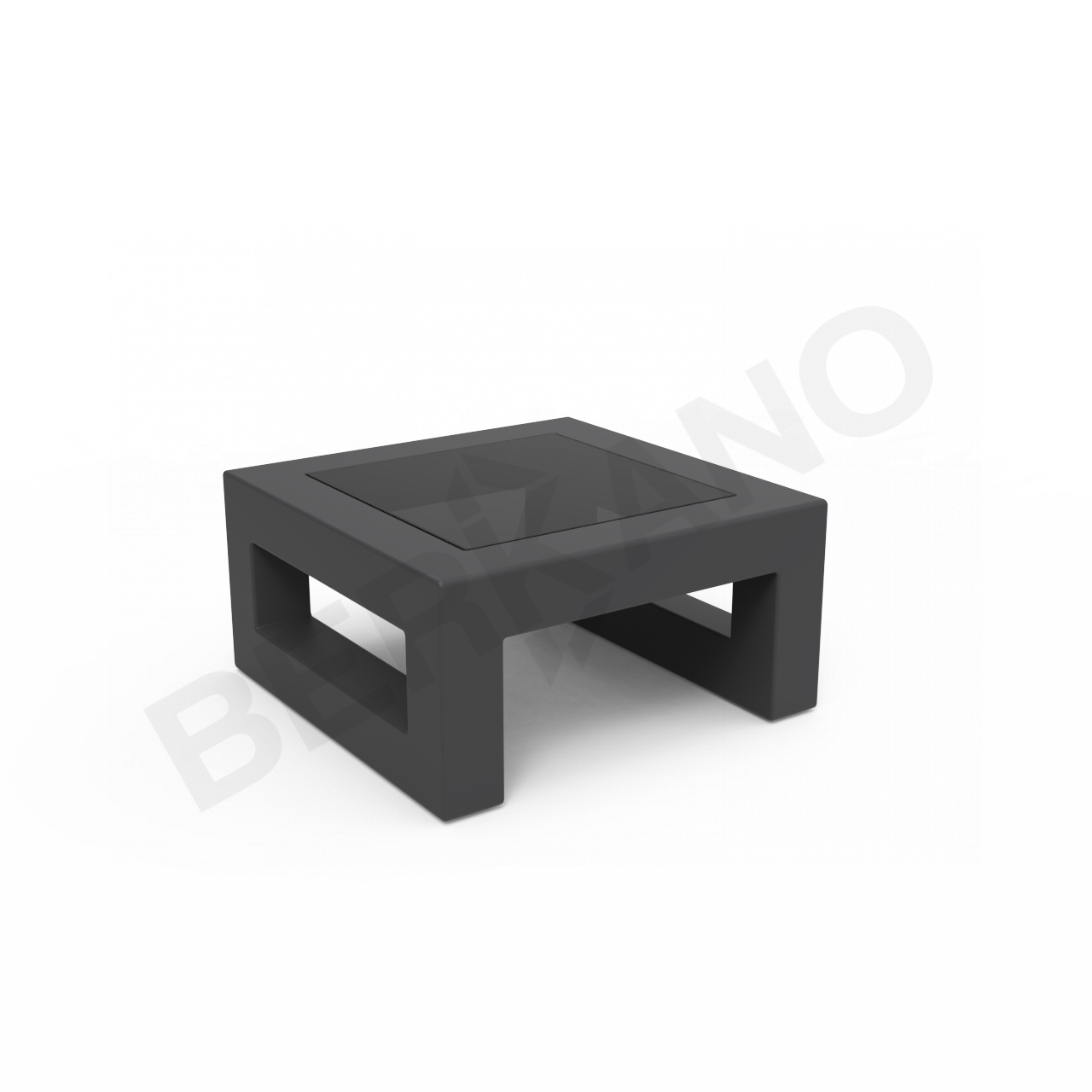 Стол Quarter lounge со стеклом графитового цвета - фото 1