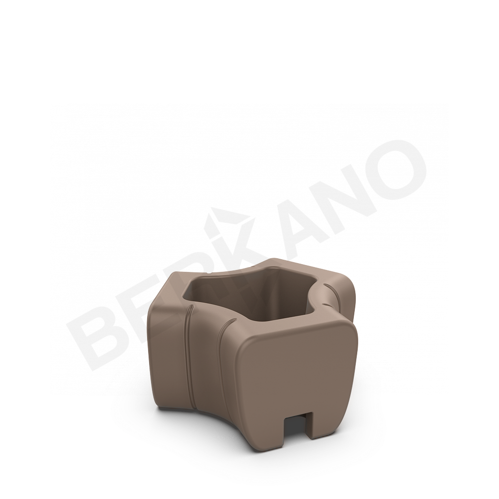 Кашпо-соединитель Y-seat connect DB кофейного цвета - фото 1