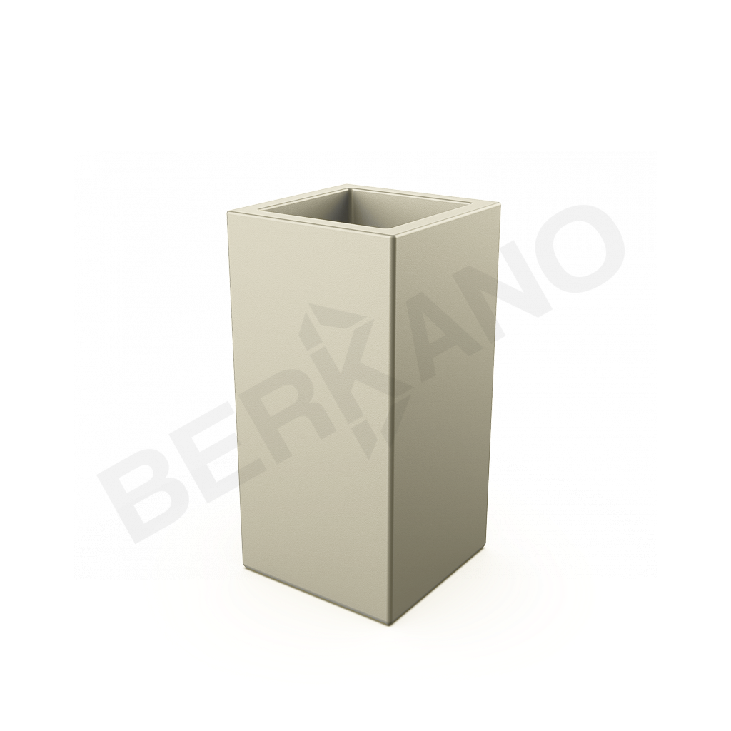 Кашпо Cubric 40*80 DB бежевого цвета - фото 1