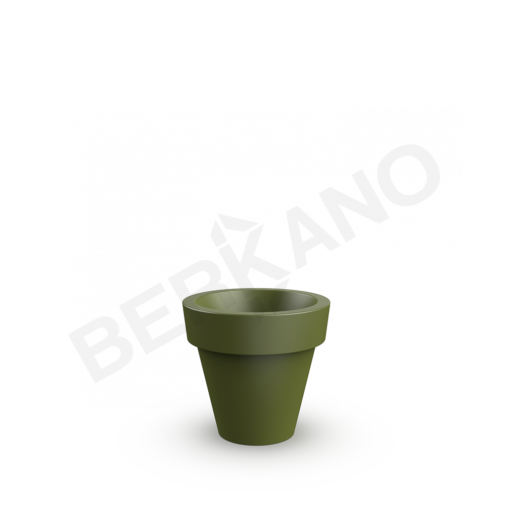 Кашпо classic 60 темно-зеленого цвета - фото 1