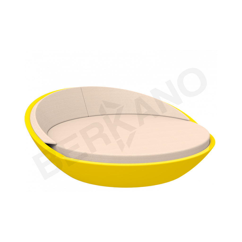 Шезлонг Riviera желтого цвета / аксессуар Milk - фото 1