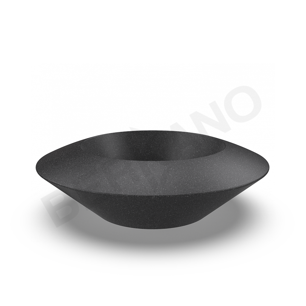 Кашпо Scodella 100 DB цвета черный гранит - фото 1