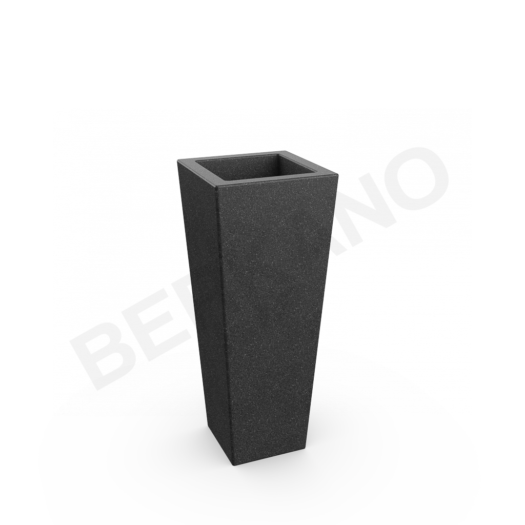 Кашпо Trapezio 100V DB цвета черный гранит - фото 1