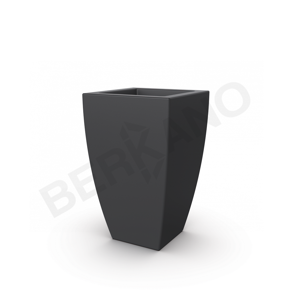 Кашпо Tenero 65 DB графитового цвета - фото 1