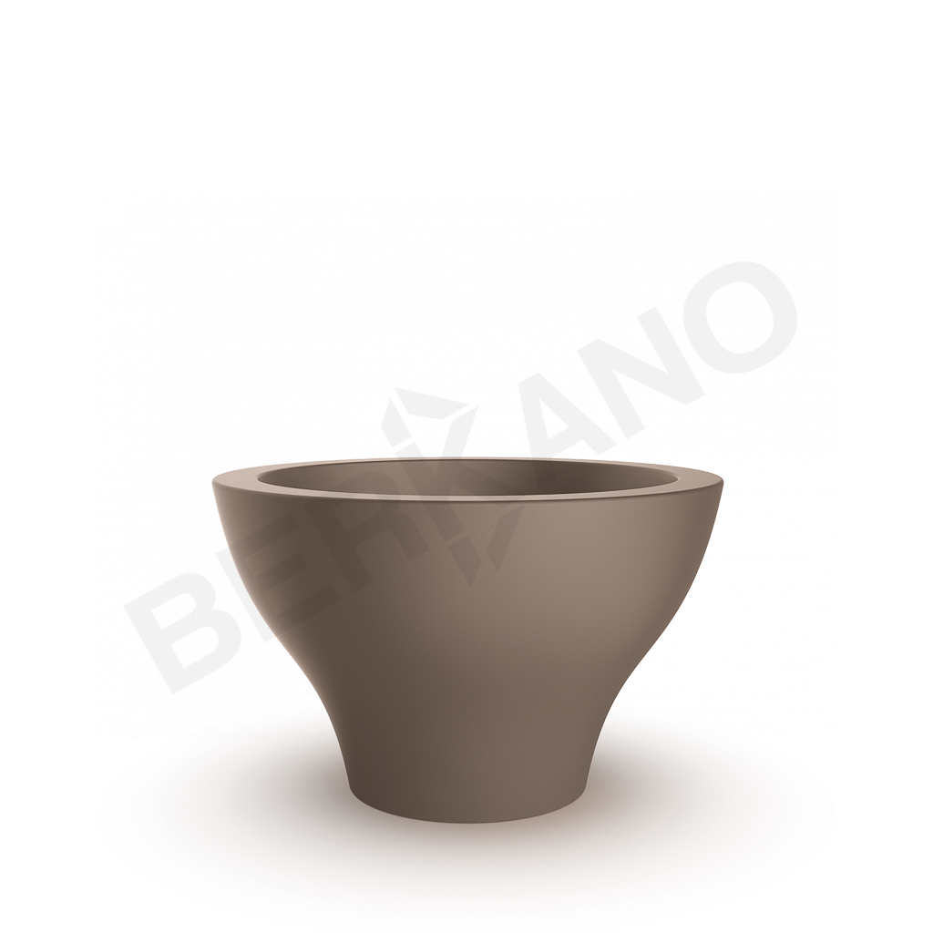 Кашпо Vetro 40 кофейного цвета - фото 1