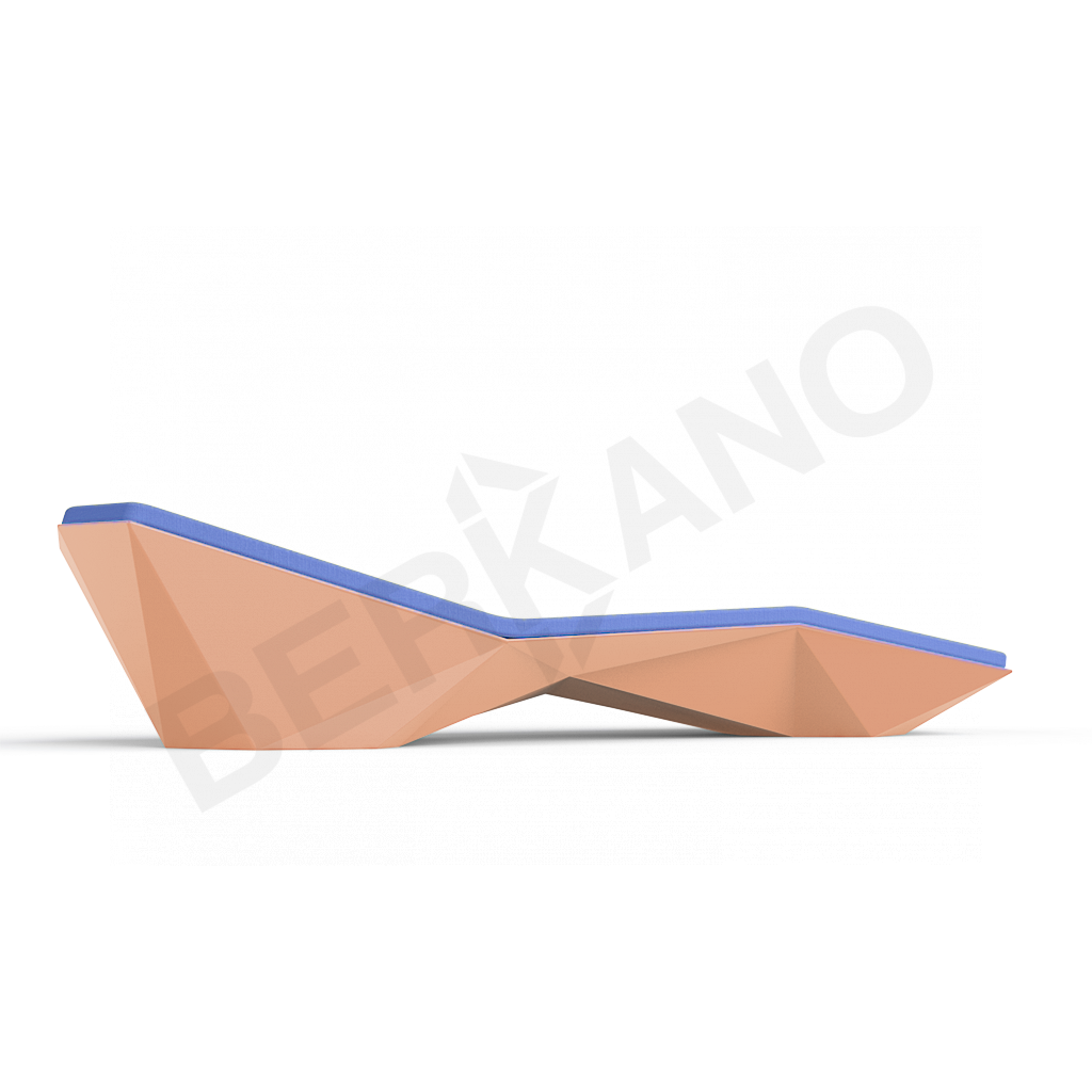 Шезлонг Quaro с подушками терракотового цвета / аксессуар темно-синего цвета - фото 2