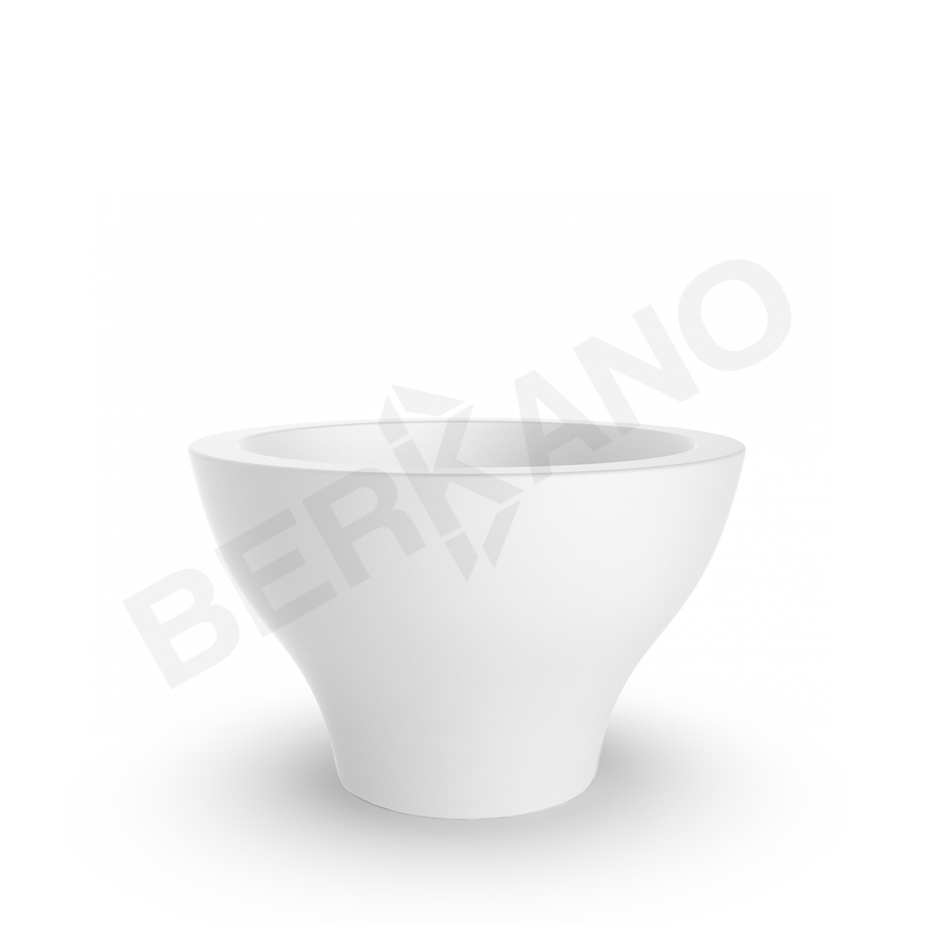 Кашпо Vetro 50 DB белого цвета - фото 1